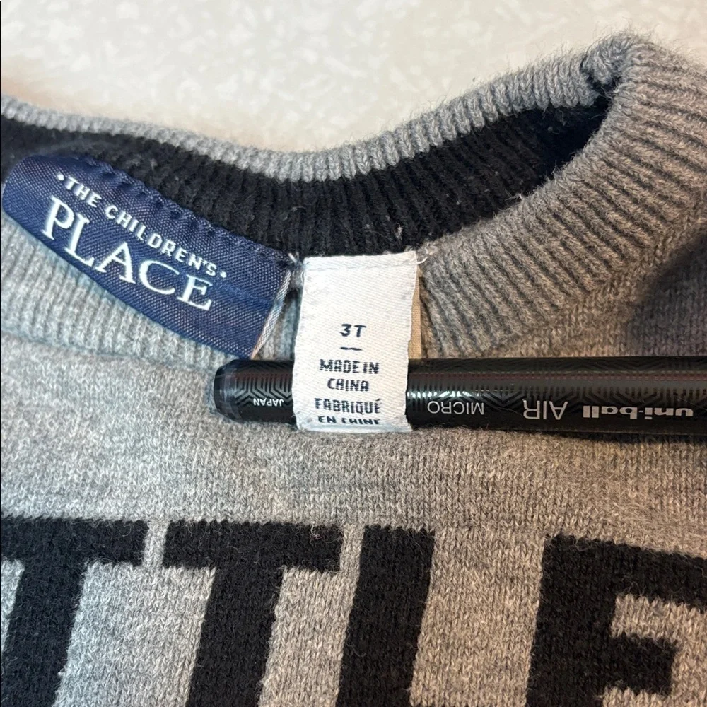 The Children's Place Gray Little Man Sweater